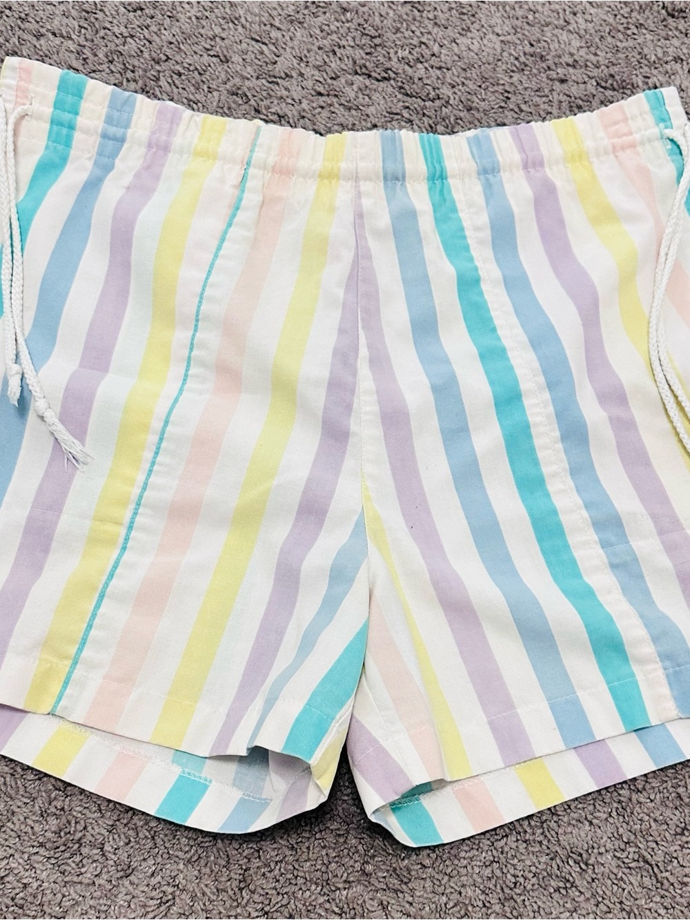 Pastel Stripe Women's Pull-On Shorts